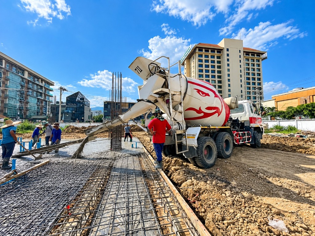KP Engineering Ready-Mix Concrete Delivery & Pouring Site